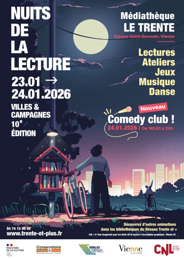 Les nuits de la lecture 2026 - Ville de VIENNE